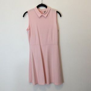 pink collared dress